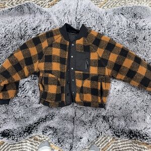 BlankNYC | Checkered Bomber Jacket, Small